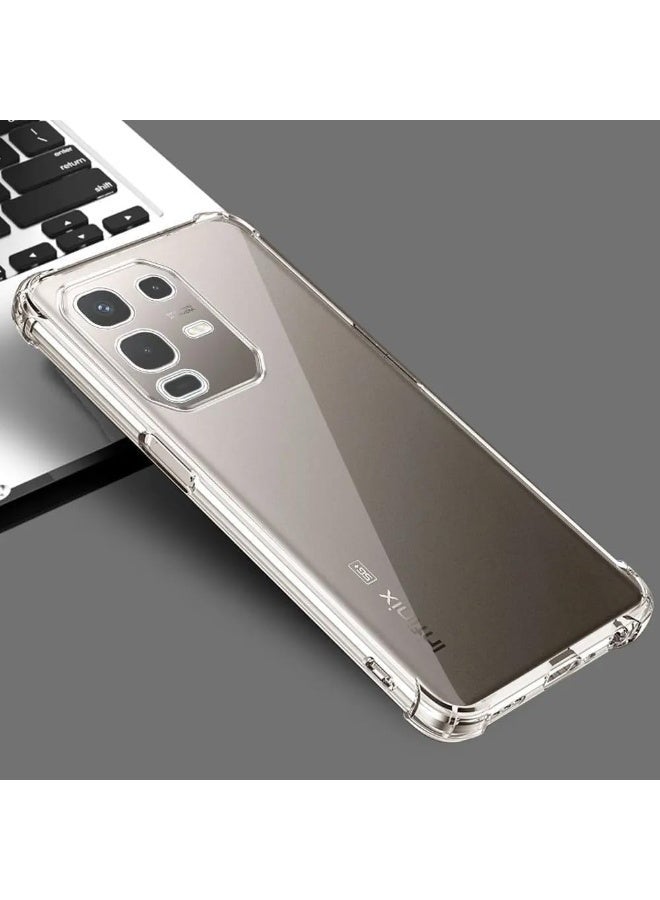 غطاء حماية كامل للكاميرا من السيليكون مع حواف TPU شفافة ناعمة، وزوايا معززة، لهاتف Infinix Note 50S - Image 3